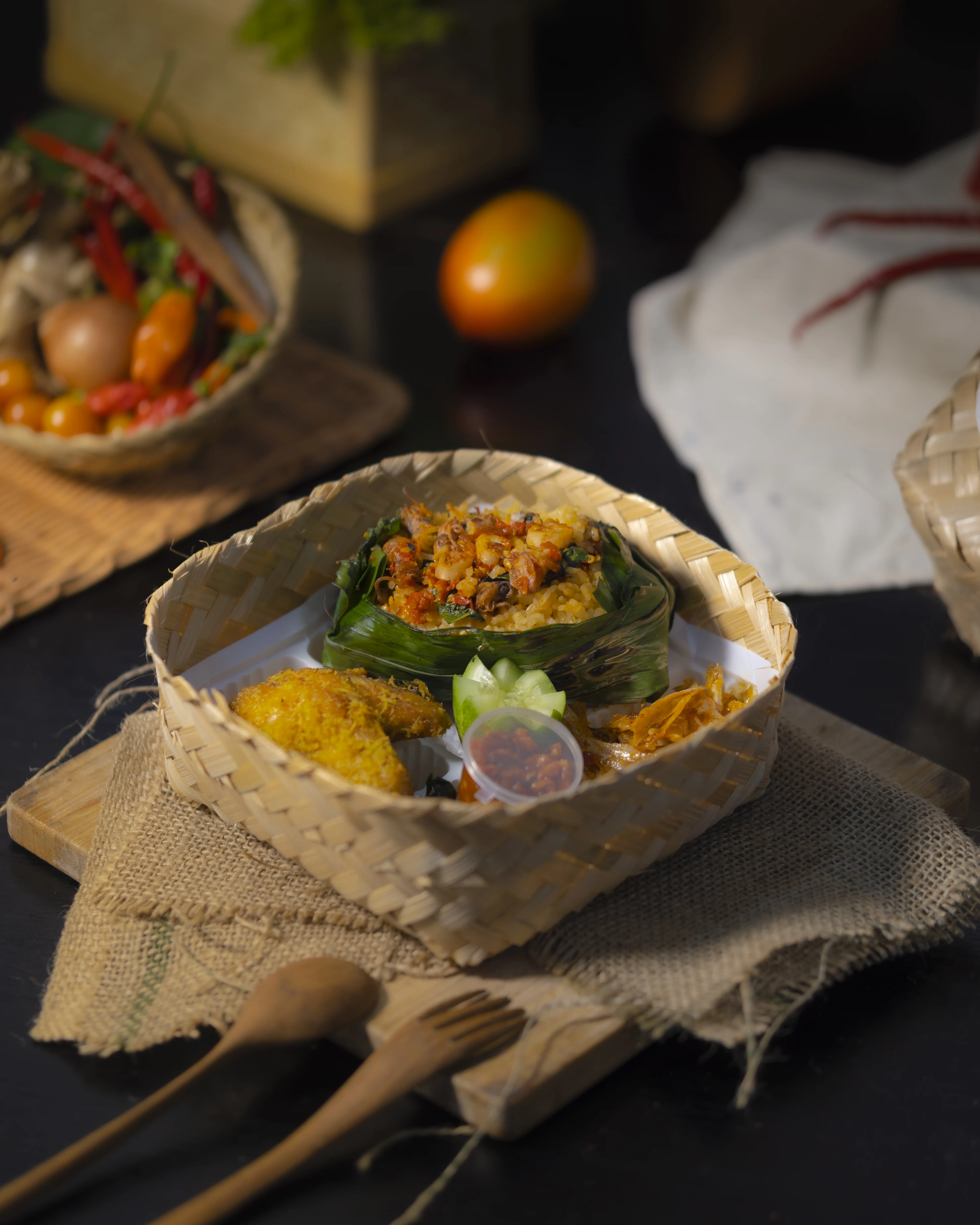 Nasi Bakar Besek Paket A